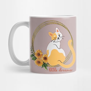 Cat Little Dreamer T-shirt Mug Coffee Mug Apparel Hoodie Sticker Gift Mug